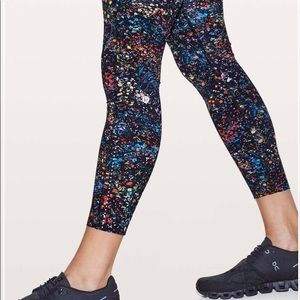 Lululemon Fast & Free 7/8 Tight II Nulux in Flowerescent Multi